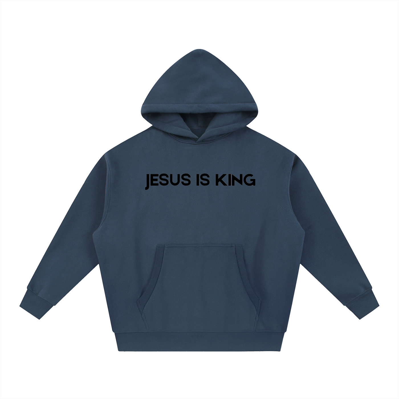 Jesus is King Oversized Boxy Fit Fleece Hoodie